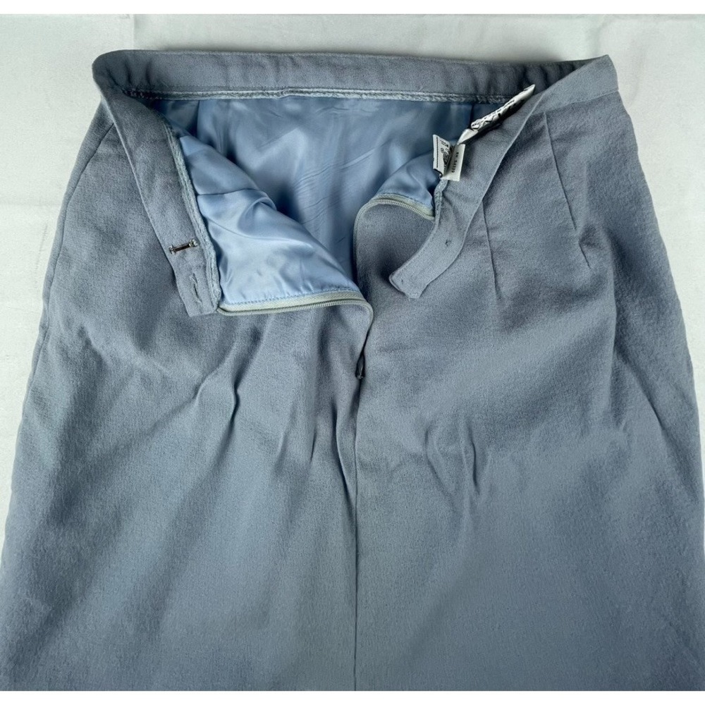 GIANNI SPORT WOOL SKIRT WOMENS 10 BLUE MADE IN USA VINATGE 90S - Picture 8 of 12